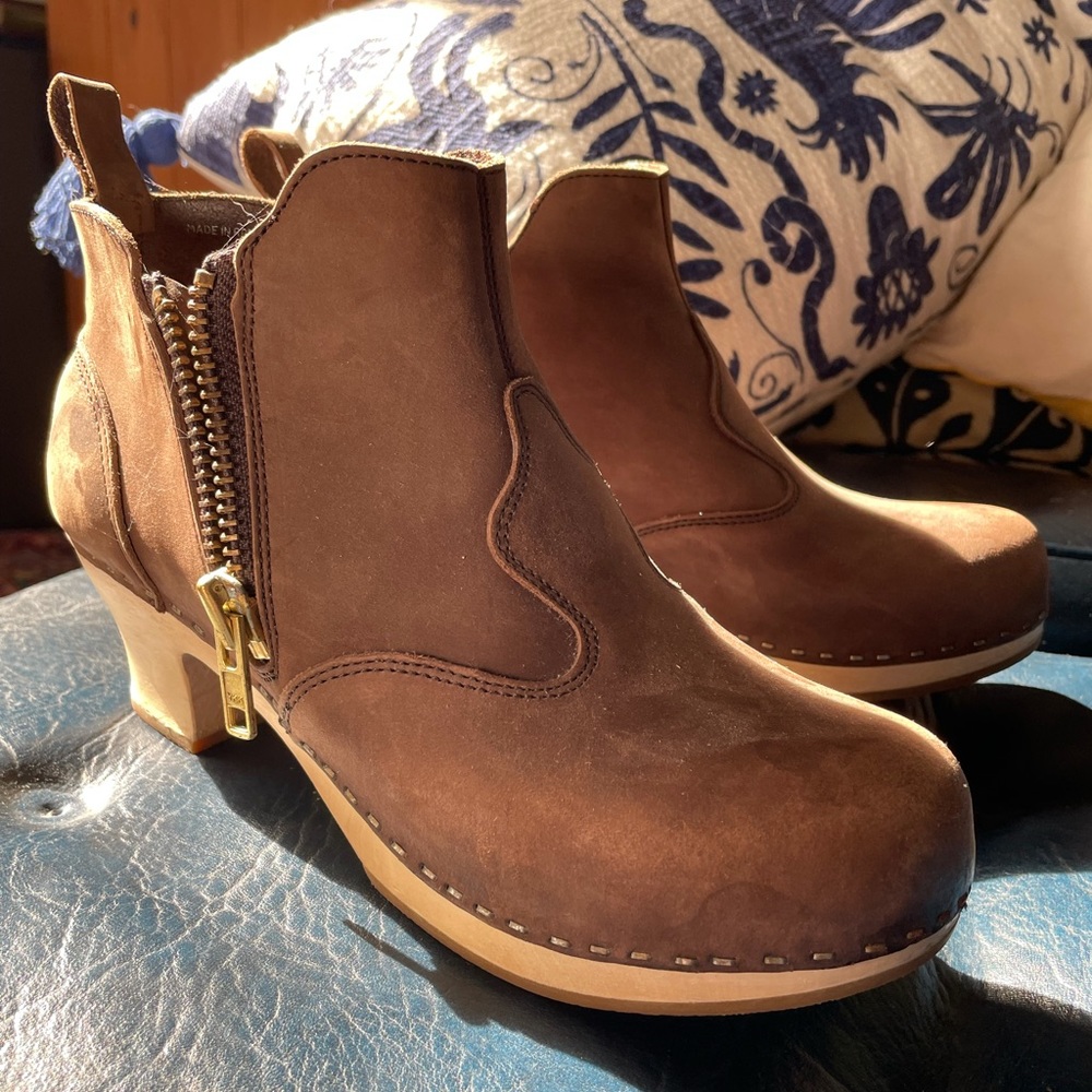 Swedish Hasbeens Toffel clog boots EU39